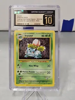 Ivysaur Pokemon (2023) Trading Card Game Classic - 002/034 CGC 10 PRISTINE - Image 1