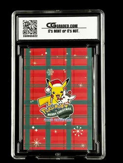 2024 Pokemon CG 10 Pristine Mew Mewtwo Christmas Data TCG XMAS Holiday CGC PSA - Image 2