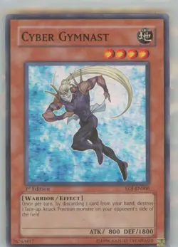 Yu-Gi-Oh Enemy of Justice Cyber Gymnast #EOJ-EN006 1st Edition NM or Better - Image 1