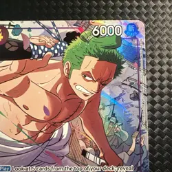 Zoro-Juurou Treasure Rare TR One Piece ST18-004 Emperors in the New World - Image 4