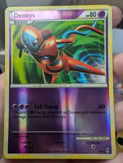 Pokemon Deoxys Reverse Holo Call of Legends 2/95 NM see pics - Image 1