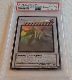 Yugioh PSA 6 EX-MT 2010 Majestic Red Dragon ABPF-EN040 Ghost Rare Unlimited Ed - Image 4