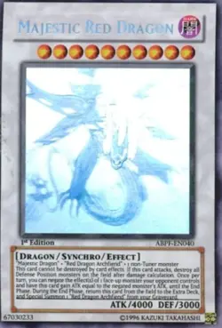 Yugioh! LP Majestic Red Dragon - ABPF-EN040 - Ghost Rare - Unlimited Edition Lig - Image 1