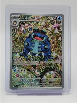 SEISMITOAD 2025 POKEMON SV BLACK BOLT ILLUSTRATION RARE 105/086 Q4339 - Image 1