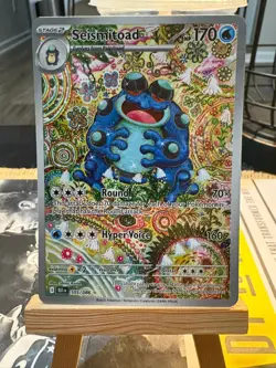 Seismitoad 105/086 Illustration Rare SV: Black Bolt (Near Mint) - Image 1