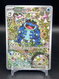 Seismitoad Illustration Rare 105/086 Pokemon Black Bolt English NM - Image 1