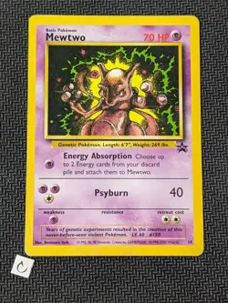 Mewtwo WOTC Promo #14 - Black Star Promo Pokemon TCG MP - Image 1