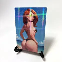 Kim Possible Sexy Hot Bikini Anime Waifu Girl Lewd Doujin Goddess Story Art Card - Image 2