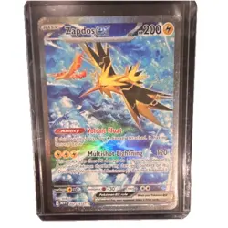 Pokemon Zapdos ex 202/165 Sv: Scarlet & Violet 151 EX Holo Card - Image 1