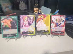 Bandai One Piece Card Game OP12 Leader Zoro Rayleigh Koala Rosinante - Image 1