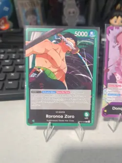 Bandai One Piece Card Game OP12 Leader Zoro Rayleigh Koala Rosinante - Image 2