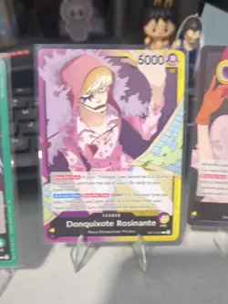 Bandai One Piece Card Game OP12 Leader Zoro Rayleigh Koala Rosinante - Image 3