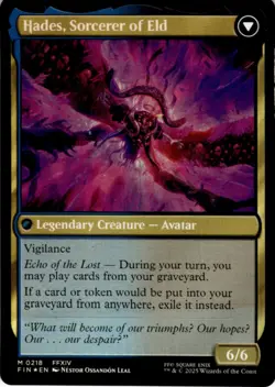 MTG Emet-Selch, Unsundered Foil NM FINAL FANTASY Magic 218 - Image 2