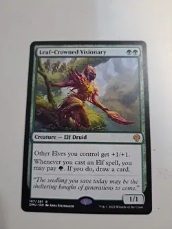 MTG: Leaf-Crowned Visionary (LP): Dominaria United - Image 1