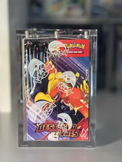 Destined Rivals Booster Box Sealed with Acrylic: Pokemon Scarlet & Violet - Image 2