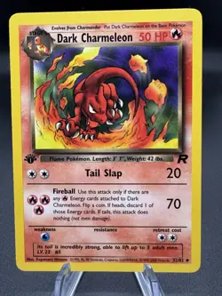 Pokemon TCG Team Rocket Dark Charmeleon 32/82 1st Edition Vintage WOTC LP - Image 1