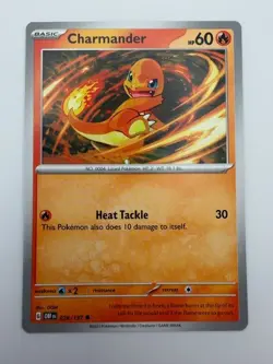 #026/197 Charmander Normal Common - Pokemon TCG SV03: Obsidian Flames NM - Image 1
