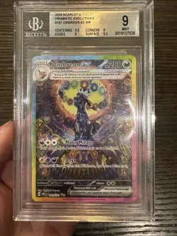 2025 Pokemon Umbreon EX SIR #161/131 S&V Prismatic Evolutions BGS 9 Clean! - Image 1