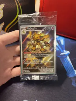 2025 Pokemon Mega Evolution Black Star Promo Full Art Holo Alakazam 009 - SEALED - Image 1