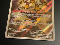 2025 Pokemon Mega Evolution Alakazam Full Art Holo 009 ETB Black Star Promo MEP - Image 2