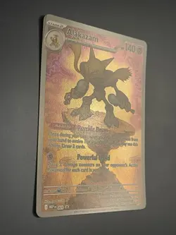 2025 Pokemon Mega Evolution Alakazam Full Art Holo 009 ETB Black Star Promo MEP - Image 4