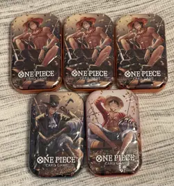 One Piece Tin Vol 2 Bandai LOT OF 5 Fast Shipping!!! - Image 1