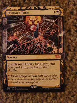 Demonic Tutor Strixhaven: Mystical Archives Regular Mtg Playtest Copy - Image 1