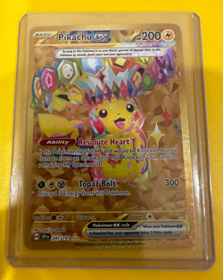 Pokemon TCG New Set Pikachu 247/191 Hyper Rare Gold Card Surging Sparks - Image 1