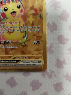 Pokemon Pikachu TCG EX Surging Sparks Holo Hyper Rare Gold Card 247/191 English - Image 5