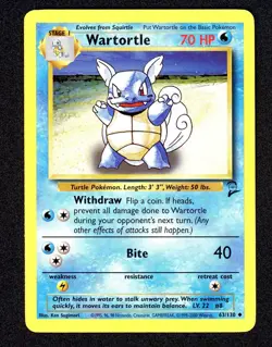 Pokemon Cards: Base Set 1st Edition 1995, Wartortle 42/102 - Image 1