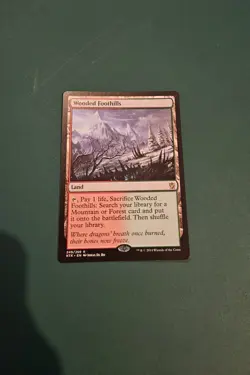 Magic: The Gathering Khans of Tarkir Rare Wooded Foothills Card - Near Mint - Image 1