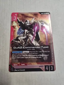 GuAIZ (Commander Type) Gundam Card Game . Steel Requiem Rare GD03-038 - Image 1