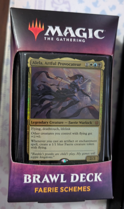 MTG Faerie Schemes Magic the Gathering SEALED Brawl Deck Throne of Eldraine 630509829798 - Image 1