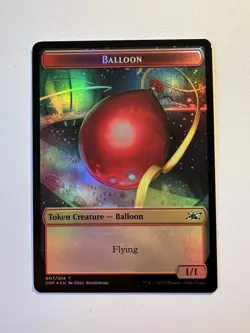 Clown Robot Token (002) / Balloon Token (07) - FOIL TOKEN - MTG Unfinity - NM - Image 2