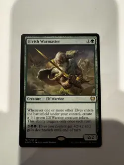 Elvish Warmaster Kaldheim Regular NM Magic the Gathering - Image 1