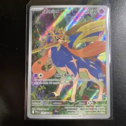 Zacian 100/094 Illustration Rare Pokemon Phantasmal Flames - Image 1
