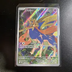 Zacian 100/094 Illustration Rare Pokemon Phantasmal Flames - Image 2