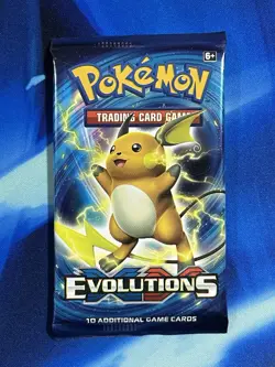 Pokemon 2016 XY Evolutions Booster Pack Raichu Art Nm Mint M Charizard Ex - Image 1