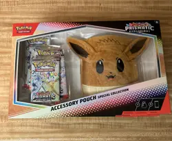 Pokemon TCG Prismatic Evolutions Eevee Pouch Special Collection Sealed - Image 1