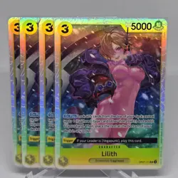 4x One Piece TCG Lilith SR OP07-111 500 Years in the Future English Yellow - Image 1