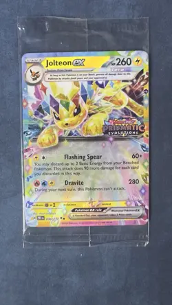 Jolteon EX 030/131 Stamped Promo Prismatic Evolutions Pokemon TCG Card NM SEALED - Image 1