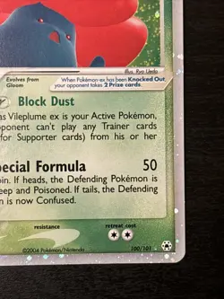 Vileplume ex - 100/101 - Pokemon Ex Hidden Legends Ultra Rare Holo Lp(-) - Image 4