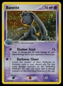 Banette - 1/101 - Ex Hidden Legends Holo Rare Pokemon Card - LP - Image 1