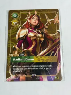 Riftbound LEONA Radiant Dawn METAL Card Houston Prize Wall Promo SEALED - Image 1