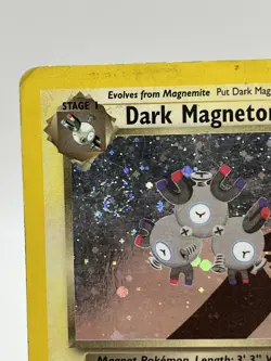 Dark Magneton 11/82 Team Rocket Holo Rare Pokemon TCG - Swirl - HP - Image 2