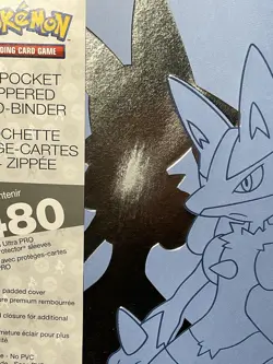 NEW DAMAGED Ultra PRO Elite Series Lucario 12 Pocket Zippered Pokemon Binder TCG - Image 2