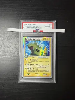 2006 POKEMON TYRANITAR EX HOLO EX DRAGON FRONTIERS PSA 10 - Image 1