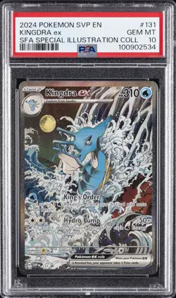 2024 POKEMON SVP EN-SV BLACK STAR PROMO #131 KINGDRA EX PSA 10 - Image 1