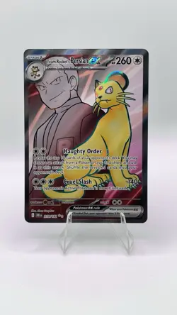Pokemon TCG Team Rockets Persian EX Full Art 219/182 Destined Rivals Ultra Rare - Image 1