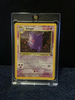 Pokemon TCG Gengar HOLO 5/62! 1999 Fossil Set! MPU Idk condition look at photos - Image 1